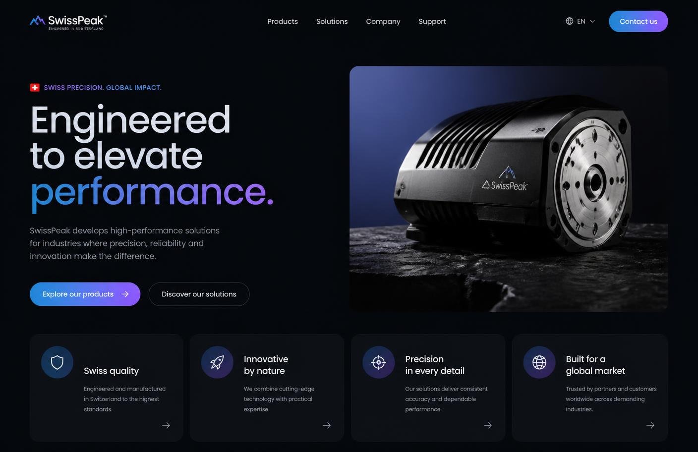 Modern Netviora website redesign