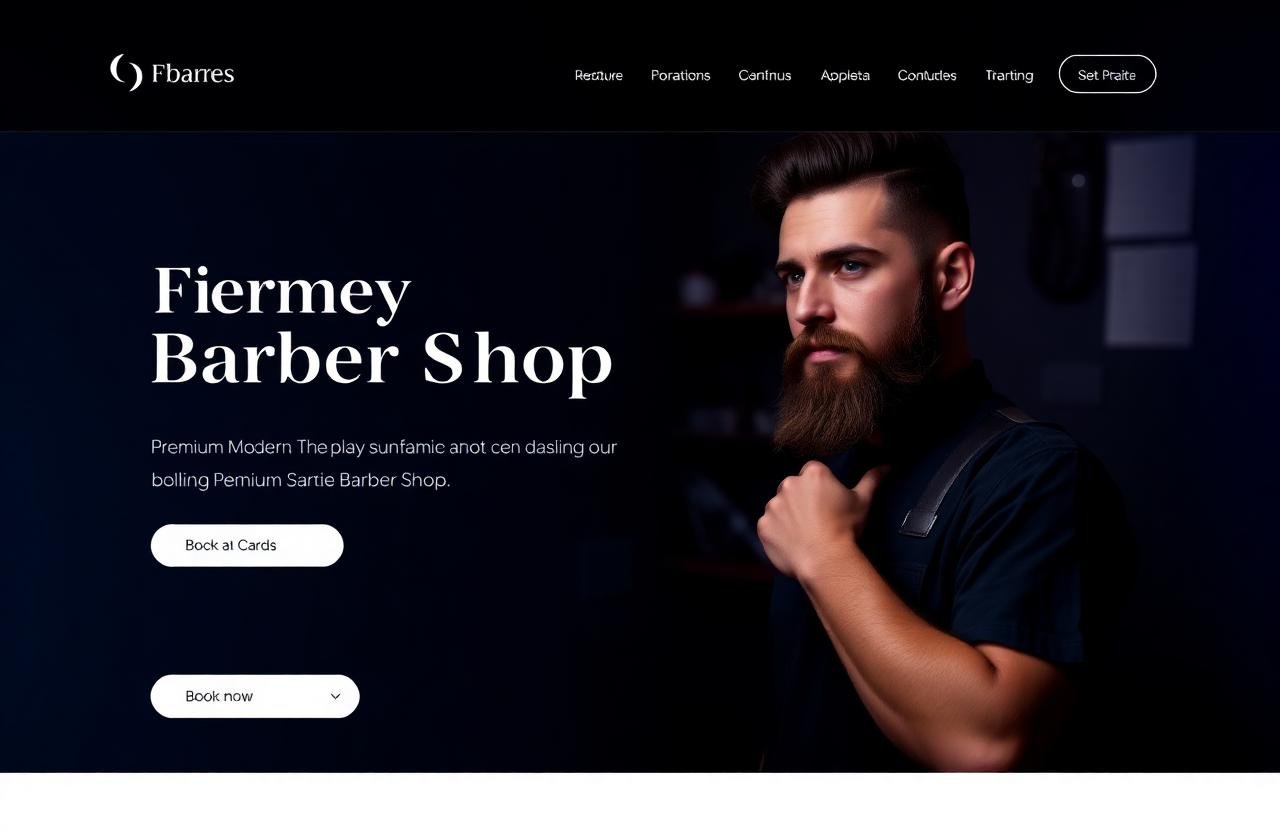 Barber — Modern Netviora website redesign