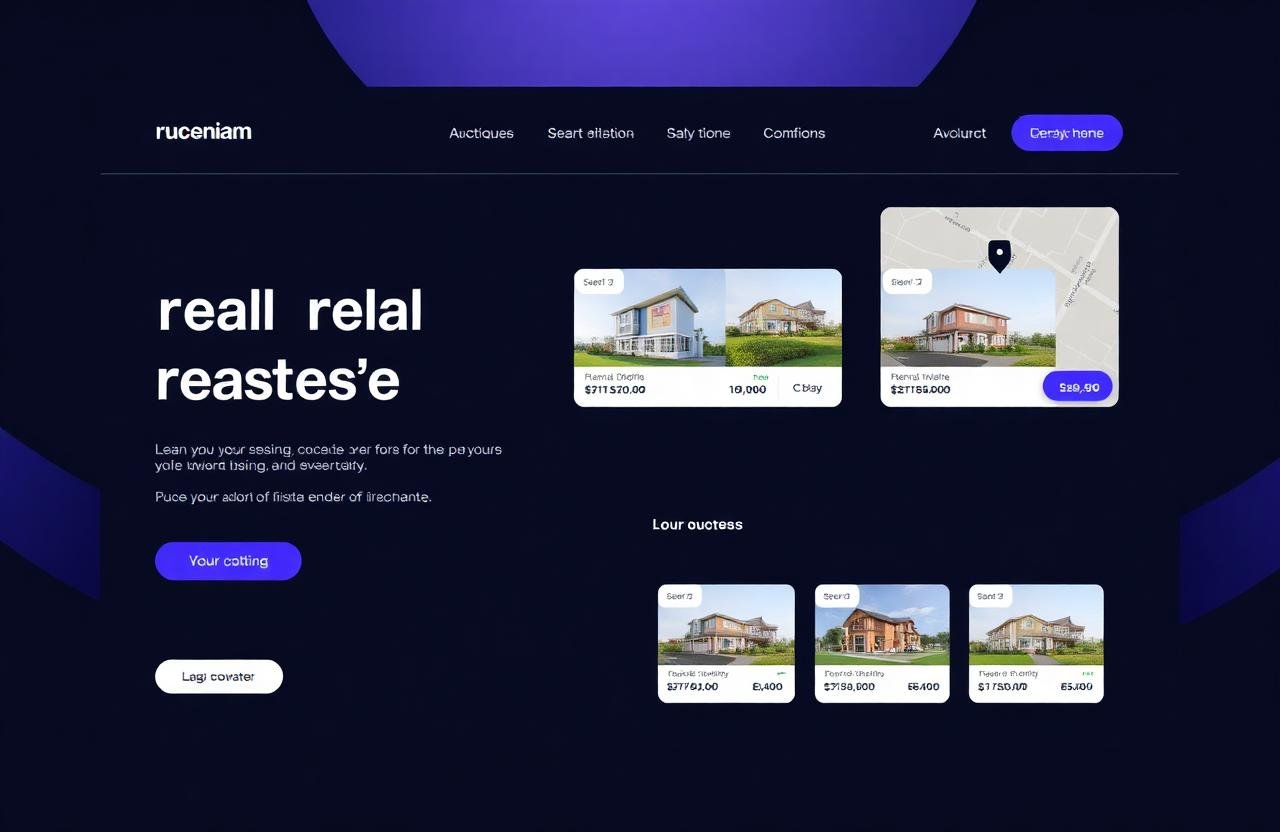 Immobilien — Modernes Netviora Website-Redesign