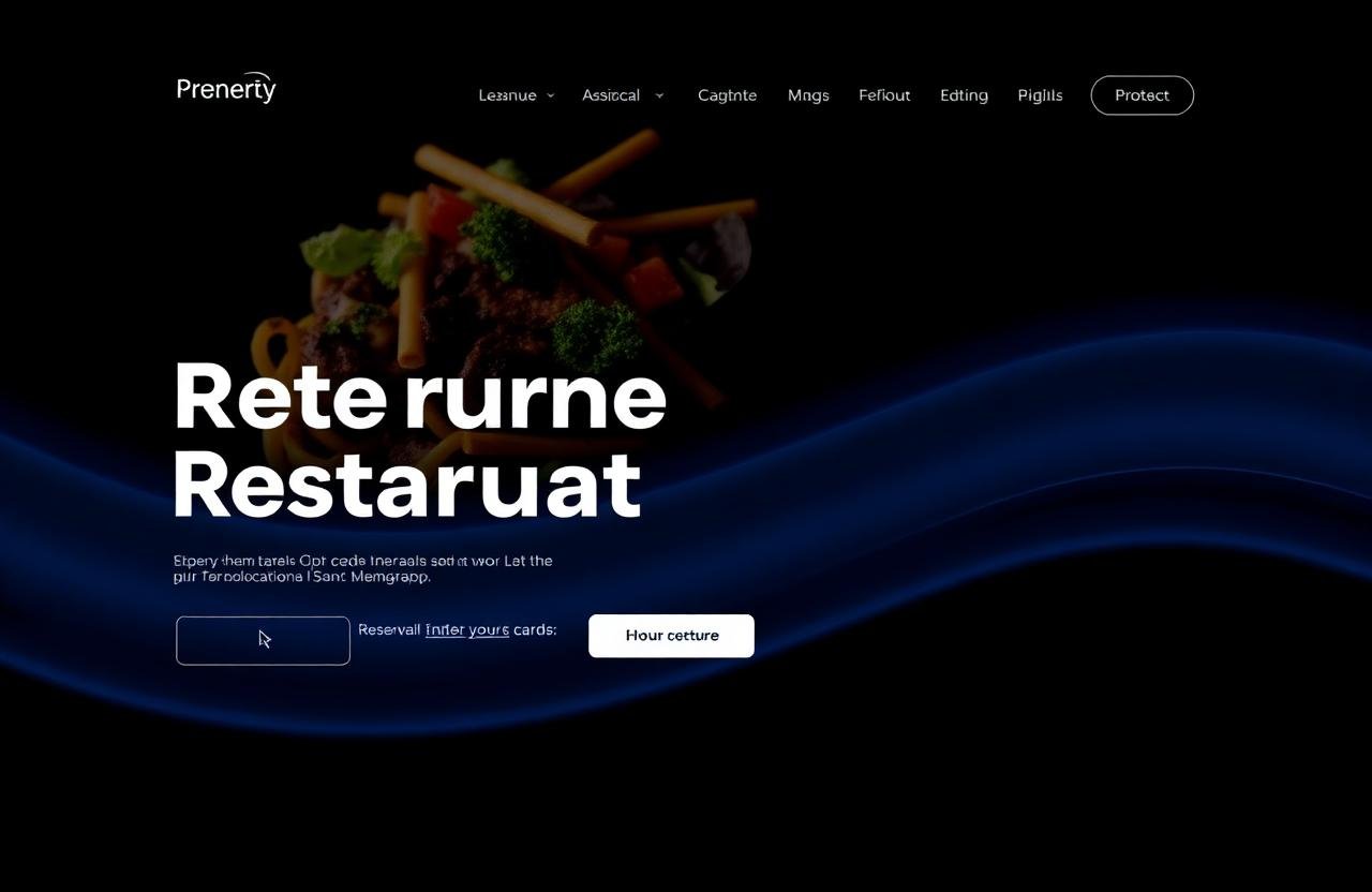 Restaurant — Modern Netviora website redesign